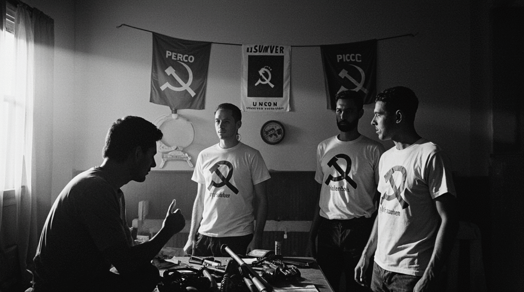 A ORIGEM DO FORO DE SÃO PAULO: UM PROJETO DE PODER NASCIDO DO FRACASSO ARMADO membros com a camisa do foro de sao paulo pt pcc e farc reunidos planejando tomar o poder deve ter acxtizr4ng0zomzma1nw 2